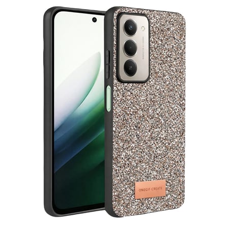 Onegif Redmi 15 4g Bright Simli Kapak - Gümüş