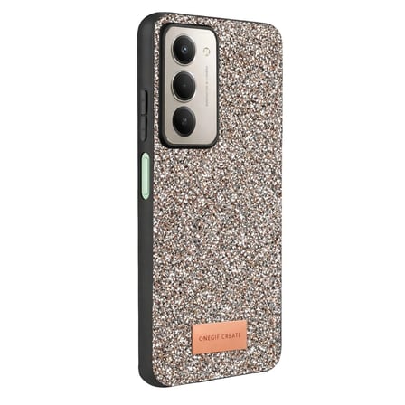 Onegif Redmi 15 4g Bright Simli Kapak - Gümüş
