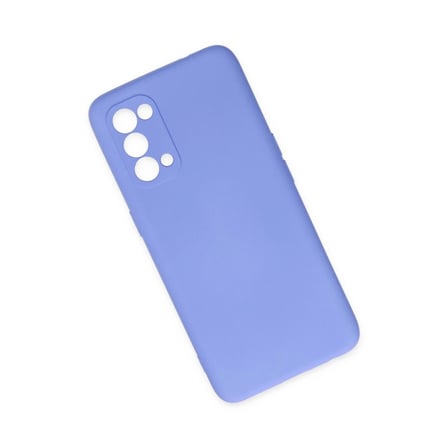 Oppo Reno 5 Kılıf Nano İçi Kadife Silikon - Lila