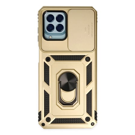 Samsung Galaxy M33 Kılıf Pars Lens Yüzüklü Silikon -