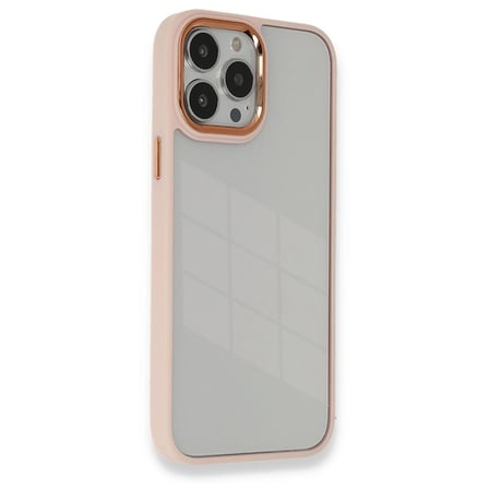 İphone 14 Pro Kılıf Dora Kapak - Pudra