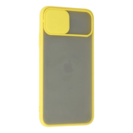 İphone 11 Pro Kılıf Palm Buzlu Kamera Sürgülü Silikon - Sarı