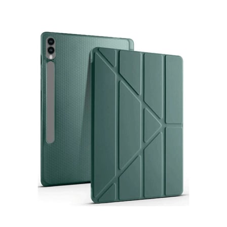 Samsung Galaxy X510 Tab S9 Fe 11 Kılıf Kalemlikli Mars Tablet Kılıfı - Koyu Yeşil
