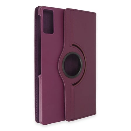 Redmi Pad Se Kılıf 360 Tablet Deri Kılıf - Mürdüm