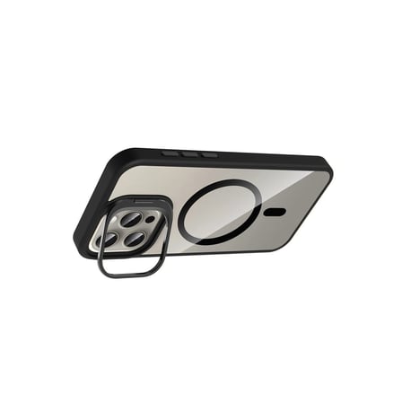 Joko İphone 15 Pro Max Remim Lensli Magsafe Standlı Kapak - Siyah