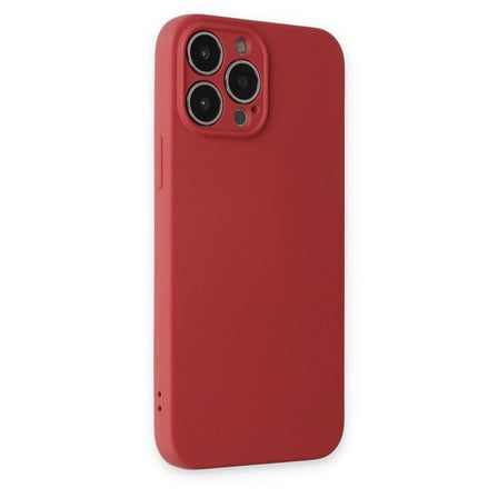 İphone 13 Pro Kılıf Nano İçi Kadife Silikon - Kiremit