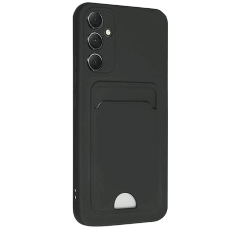 Samsung Galaxy A16 5g Kılıf Kelvin Kartvizitli Silikon - Siyah