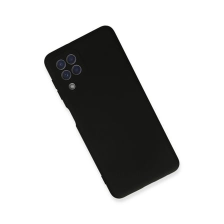 Samsung Galaxy A22 Kılıf Nano İçi Kadife Silikon - Siyah