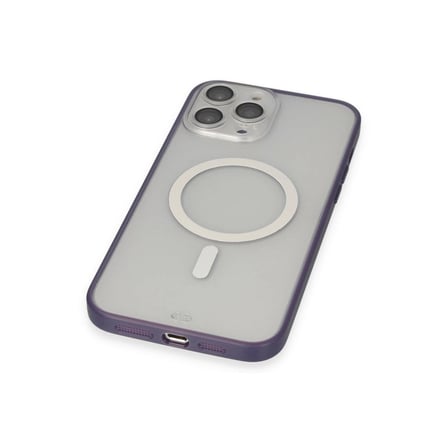 İphone 14 Pro Max Kılıf Grand Magneticsafe Kapak - Mor