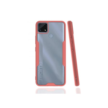 Realme C25 Kılıf Platin Silikon - Pembe