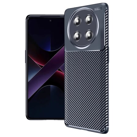 Honor Magic 7 Lite Kılıf Auto Focus Karbon Kapak - Lacivert