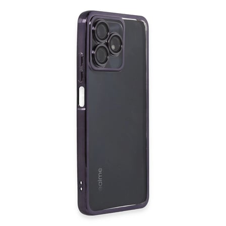 Realme C53 Kılıf Razer Lensli Silikon - Mor