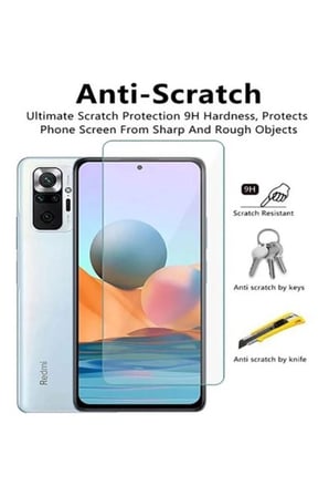 Redmi Note 10 Pro Uyumlu Premium Ekran Koruyucu 9h Sert Temperli Kırılmaz Cam Koruma Şeffaf