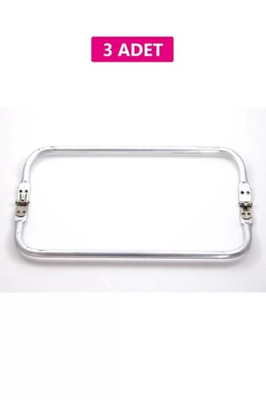 Gizli Metal Çanta Bursu – 3 Adet - 30 cm - Metal Çanta Aparatı Çanta Aksesuarı