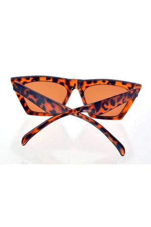 Leopar Çerçeve Cat Eye Kadın Güneş Gözlüğü - Moda Gözlük
