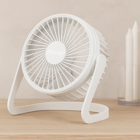 USB Şarjlı Masaüstü Fan 14.5x14.1 cm PVC Gövde