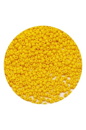 Sarı Renk 4 Mm Yaklaşık 220 Adet/20 Gram Cam Boncuk Oya Yazma Bileklik Ve Kolye