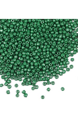 Koyu Yeşil Renk 4 Mm Yaklaşık 220 Adet/20 Gram Cam Boncuk Oya Yazma Bileklik Ve Kolye