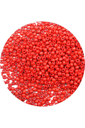 Koyu Turuncu Renk 4 Mm Yaklaşık 220 Adet/20 Gram Cam Boncuk Oya Yazma Bileklik Ve Kolye