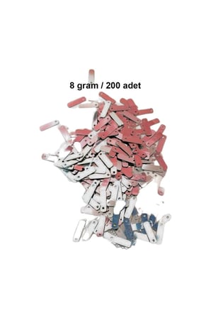 Koyu Pembe 15 X 5 Mm Dantel Oya Yazma Halhal Abiye Lazer Kesim Pul 200 Adet / 8 Gram