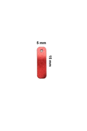 Açık Kırmızı 15 X 5 Mm Dantel Oya Yazma Halhal Abiye Lazer Kesim Pul 200 Adet / 8 Gram