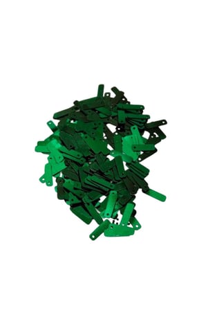 Koyu Yeşil 15 X 5 Mm Dantel Oya Yazma Halhal Abiye Lazer Kesim Pul 600 Adet / 24 Gram