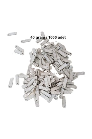 Mat Beyaz 15 X 5 Mm Dantel Oya Yazma Halhal Abiye Lazer Kesim Pul 1000 Adet / 40 Gram
