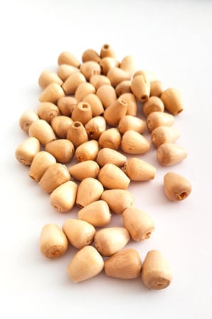 20 Gr 55 Adet Ahşap Boncuk 12 Mm Boy X 10 Mm En Doğal Ahşap Makrome El İşi Çanta