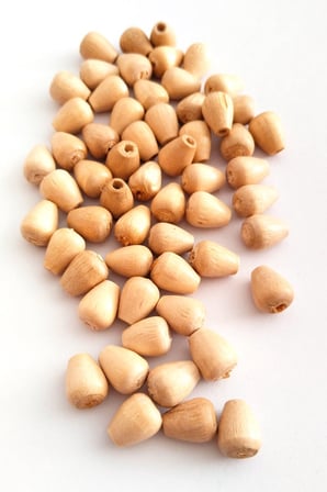 20 Gr 55 Adet Ahşap Boncuk 12 Mm Boy X 10 Mm En Doğal Ahşap Makrome El İşi Çanta
