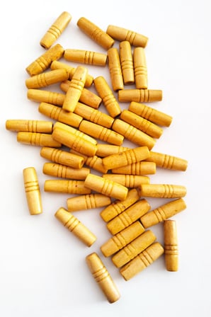100 Gr 225 Adet Ahşap Boncuk 25 Mm Boy X 10 Mm En Doğal Ahşap Makrome El İşi Çanta