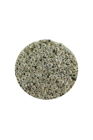 Dökme Cam Kum Boncuk 11/0 2 Mm - 60 Gram - Gümüş - Bnc057