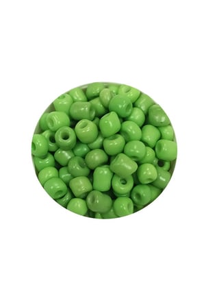 Dökme Cam Kum Boncuk Büyük Boy 6/0 4 Mm - 20 Gram - Yeşil - Bnc072