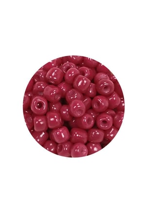 Dökme Cam Kum Boncuk Büyük Boy 6/0 4 Mm - 20 Gram - Bordo - Bnc097