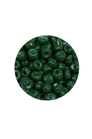 Dökme Cam Kum Boncuk Büyük Boy 6/0 4 Mm - 20 Gram - Koyu Yeşil - Bnc104