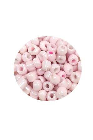 Dökme Cam Kum Boncuk Büyük Boy 6/0 4 Mm - 60 Gram - Toz Pembe - Bnc113
