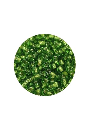 Dökme Cam Kum Boncuk 8/0 3 Mm - 20 Gram - Şeffaf Çimen Yeşili - Bnc154
