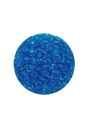 Dökme Cam Kum Boncuk 8/0 3 Mm - 60 Gram - Şeffaf Deniz Mavi - Bnc221