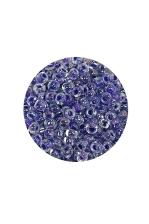 Dökme Cam Kum Boncuk 8/0 3 Mm - 60 Gram - Şeffaf Mor Beyaz - Bnc222