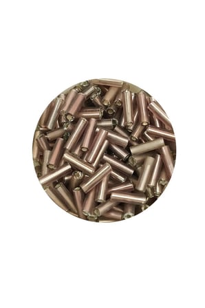 Uzun Boru Kesme Boncuk Çap 2mm Uzunluk 10 Mm - 20 Gram - Koyu Bej - Bnc225