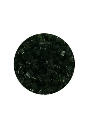 Kesme Cam Boncuk 2mm - 20 Gram - Şeffaf Koyu Yeşil -bnc319