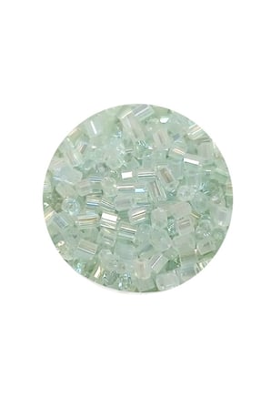 Kesme Cam Boncuk 2mm - 20 Gram - Şeffaf Beyaz -bnc320