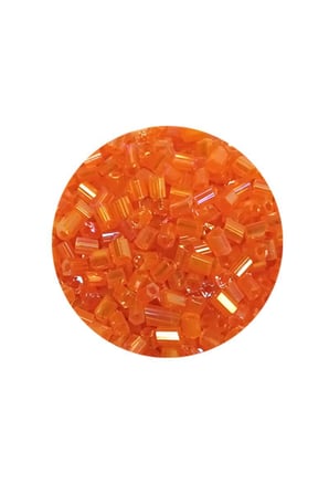 Kesme Cam Boncuk 2mm - 60 Gram - Şeffaf Turuncu - Bnc362
