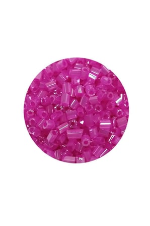 Kesme Cam Boncuk 2mm - 60 Gram - Şeffaf Fuşya - Bnc363