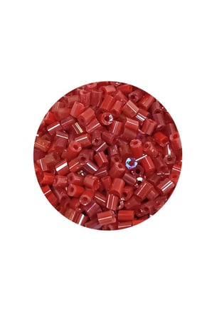 Kesme Cam Boncuk 2mm - 60 Gram - Koyu Kırmızı - Bnc370