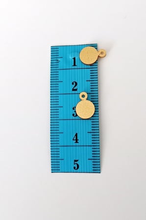 Oya Abiye Bileklik Kolye Pleksi Metalik Plastik Pul Altın Renk 8 Gram 75 Adet - Bnc493