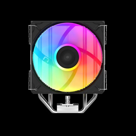 SAMA A40L Black 1x120mm ARGB Fan Kule Tipi Hava Soğutma 4 adet Gelişmiş Kompozit Isı Borusu CPU Fan 