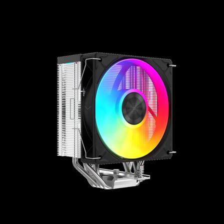 SAMA A40L Black 1x120mm ARGB Fan Kule Tipi Hava Soğutma 4 adet Gelişmiş Kompozit Isı Borusu CPU Fan 