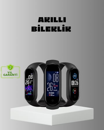 Akıllı Bileklik Adım Sayarlı Kalori Takipli Bildirim Uyumlu Ip67 Diğer