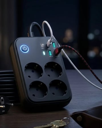 Akım Korumalı Uzatma Prizi 4 Usb 2 Type C Dayanıklı Ve Güvenli Tasarım Diğer
