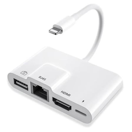 ALLY İPhone 3İN1 Lightning HDMI RJ45 OTG Digital AV Adaptör Hub-(5775)